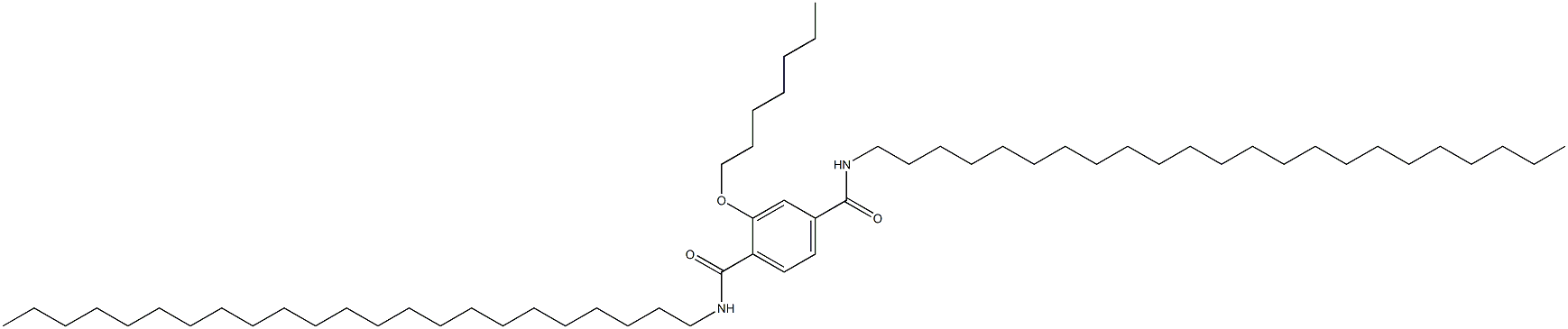 2-(Heptyloxy)-N,N'-ditricosylterephthalamide 구조식 이미지