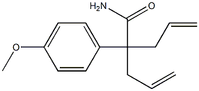 2-Allyl-2-(4-methoxyphenyl)-4-pentenamide 구조식 이미지