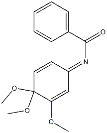 N-(3,4,4-Trimethoxy-2,5-cyclohexadienylidene)benzamide Structure