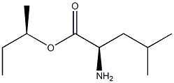(R)-2-Amino-4-methylpentanoic acid (R)-1-methylpropyl ester 구조식 이미지