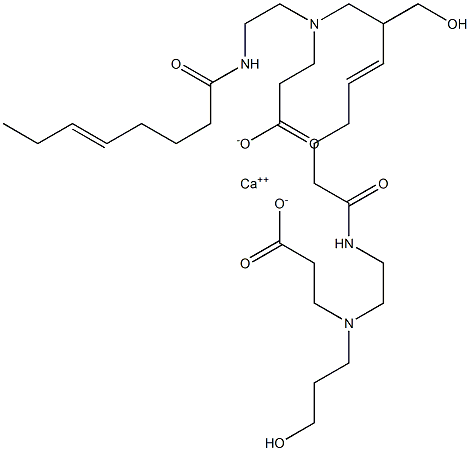 Bis[3-[N-(3-hydroxypropyl)-N-[2-(5-octenoylamino)ethyl]amino]propionic acid]calcium salt 구조식 이미지