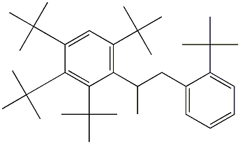 2-(2,3,4,6-Tetra-tert-butylphenyl)-1-(2-tert-butylphenyl)propane 구조식 이미지