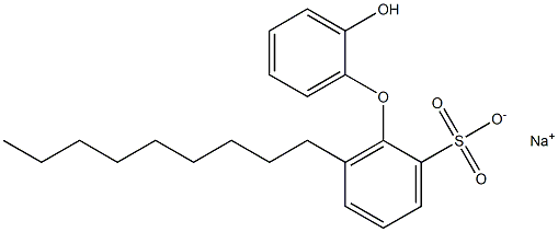 2'-Hydroxy-6-nonyl[oxybisbenzene]-2-sulfonic acid sodium salt 구조식 이미지