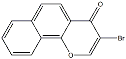 3-Bromo-4H-naphtho[1,2-b]pyran-4-one Structure