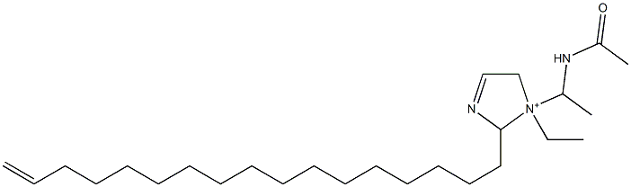 1-[1-(Acetylamino)ethyl]-1-ethyl-2-(16-heptadecenyl)-3-imidazoline-1-ium 구조식 이미지