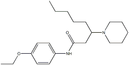 N-(4-Ethoxyphenyl)-3-piperidinooctanamide Structure