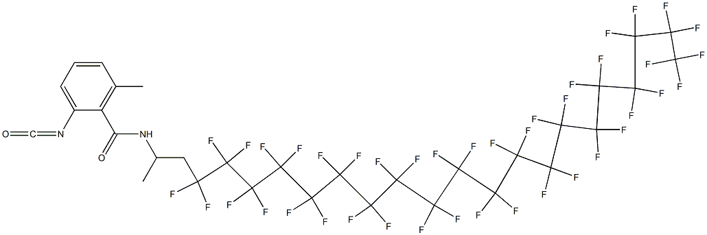 2-Isocyanato-6-methyl-N-[2-(hentetracontafluoroicosyl)-1-methylethyl]benzamide Structure