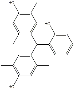 2-[Bis(2,5-dimethyl-4-hydroxyphenyl)methyl]phenol 구조식 이미지