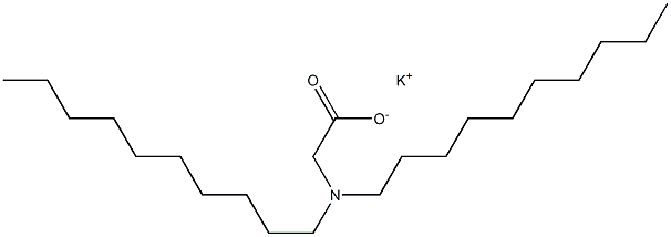 N,N-Didecylglycine potassium salt Structure