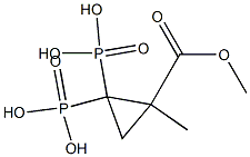 [2-(Methoxycarbonyl)-2-methylcyclopropane-1,1-diyl]bisphosphonic acid Structure