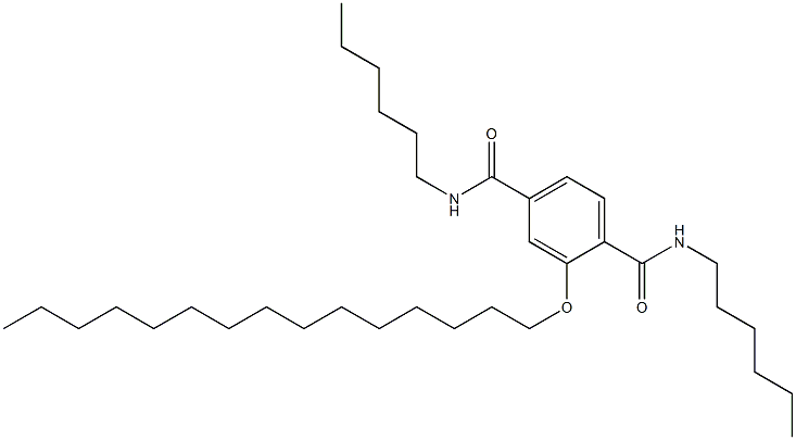 2-(Pentadecyloxy)-N,N'-dihexylterephthalamide 구조식 이미지