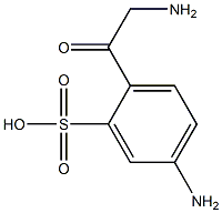 4-(Aminoacetyl)-1-aminobenzene-3-sulfonic acid 구조식 이미지