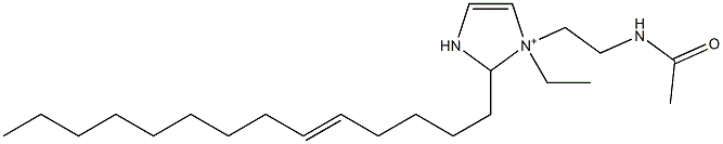 1-[2-(Acetylamino)ethyl]-1-ethyl-2-(5-tetradecenyl)-4-imidazoline-1-ium 구조식 이미지