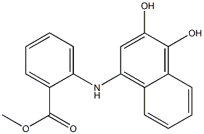 2-(3,4-Dihydroxy-1-naphthalenylamino)benzoic acid methyl ester Structure