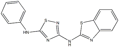 3-(Benzothiazol-2-yl)amino-5-phenylamino-1,2,4-thiadiazole Structure