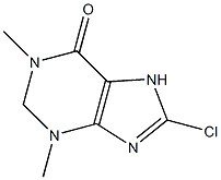 8-Chloro-1,2,3,6-tetrahydro-1,3-dimethyl-7H-purin-6-one 구조식 이미지