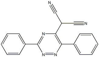 3,6-Diphenyl-1,2,4-triazine-5-malononitrile Structure