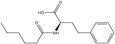 [R,(-)]-2-Hexanoylamino-4-phenylbutyric acid 구조식 이미지