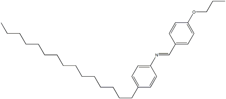 N-(4-Propoxybenzylidene)-4-pentadecylaniline Structure