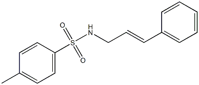 N-(3-Phenyl-2-propenyl)-4-methylbenzenesulfonamide 구조식 이미지