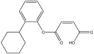 Maleic acid hydrogen 1-(o-cyclohexylphenyl) ester 구조식 이미지