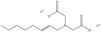 (2-Octenyl)iminodiacetic acid dilithium salt 구조식 이미지