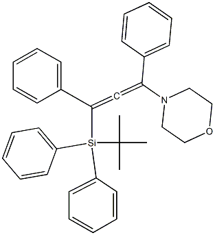 1-Morpholino-1,3-diphenyl-3-[diphenyl(tert-butyl)silyl]-1,2-propanediene Structure