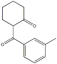 2-(3-Methylbenzoyl)cyclohexan-1-one Structure