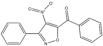 3-Phenyl-4-nitro-5-benzoylisoxazole 구조식 이미지