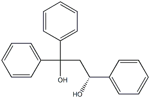 [R,(+)]-1,1,3-Triphenyl-1,3-propanediol 구조식 이미지