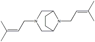 3,8-Bis(3-methyl-2-butenyl)-3,8-diazabicyclo[3.2.1]octane Structure