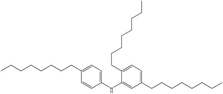 4-Octyl-N-(2,5-dioctylphenyl)aniline Structure