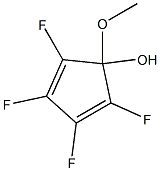 2,3,4,5-Tetrafluoro-1-methoxycyclopenta-2,4-dien-1-ol Structure