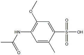4-(Acetylamino)-5-methoxy-2-methylbenzenesulfonic acid 구조식 이미지
