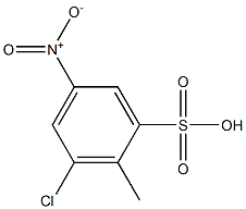 3-Chloro-2-methyl-5-nitrobenzenesulfonic acid 구조식 이미지