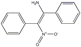 (E)-1-Amino-2-nitro-1,2-diphenylethene 구조식 이미지