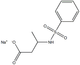 3-(Phenylsulfonylamino)butanoic acid sodium salt 구조식 이미지