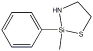 2-Methyl-2-phenyl-1-thia-3-aza-2-silacyclopentane Structure