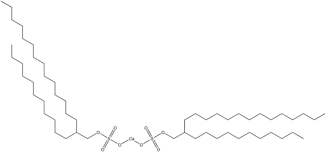 Bis(2-undecylhexadecyloxysulfonyloxy)calcium Structure