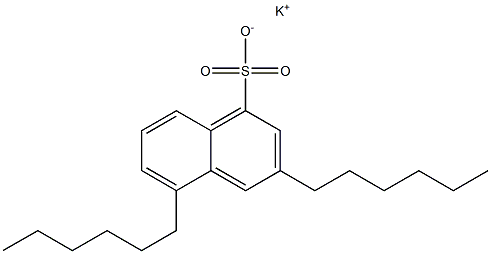 3,5-Dihexyl-1-naphthalenesulfonic acid potassium salt 구조식 이미지