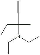 N,N-Diethyl-3-methyl-1-pentyn-3-amine 구조식 이미지