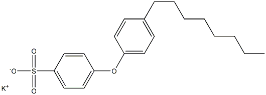 4-(4-Octylphenoxy)benzenesulfonic acid potassium salt 구조식 이미지