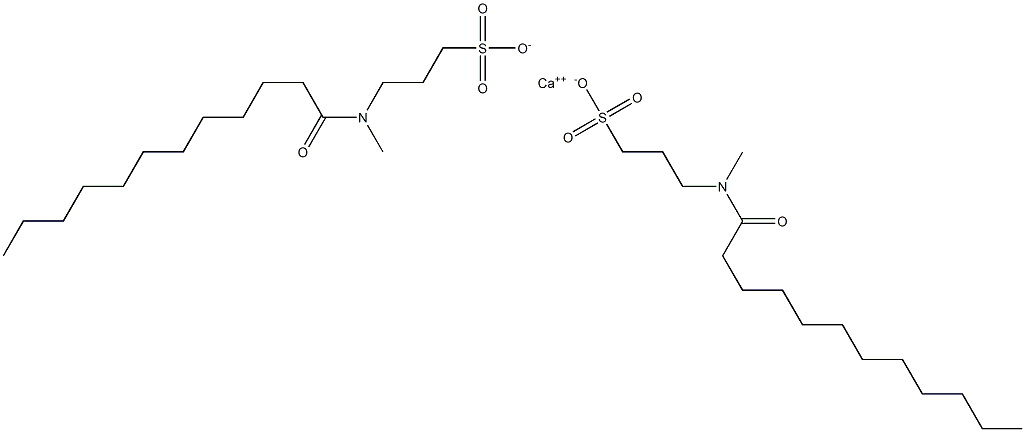 Bis[3-(N-lauroyl-N-methylamino)-1-propanesulfonic acid]calcium salt Structure