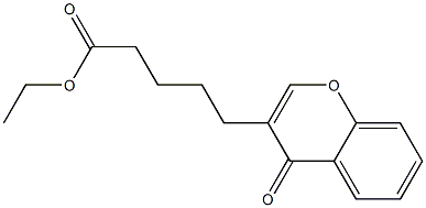 5-(4-Oxo-4H-1-benzopyran-3-yl)valeric acid ethyl ester 구조식 이미지