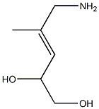 5-Amino-4-methyl-3-pentene-1,2-diol 구조식 이미지