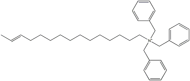 (13-Pentadecenyl)tribenzylaminium Structure