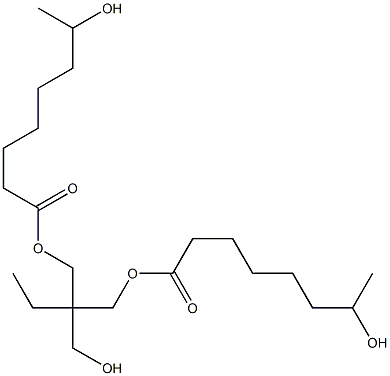 Bis(7-hydroxyoctanoic acid)2-ethyl-2-(hydroxymethyl)-1,3-propanediyl ester Structure