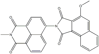 N-[(2,3-Dihydro-2-methyl-1,3-dioxo-1H-benzo[de]isoquinoline)-6-yl]-3-methoxynaphthalimide 구조식 이미지