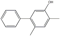 2,4-Dimethyl-5-phenylphenol Structure