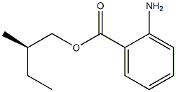 (-)-2-Aminobenzoic acid (R)-2-methylbutyl ester Structure